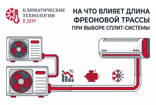 На что влияет длина фреоновой трассы при выборе сплит-системы