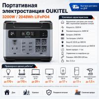 Портативная электростанция Oukitel P2001E PRO 3200W / 2048Wh LiFePO4 в Волновахе