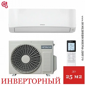 Кондиционер Hitachi RAK-DJ25RHAE/RAC-DJ25WHAE Shiratama Inverter в Волновахе