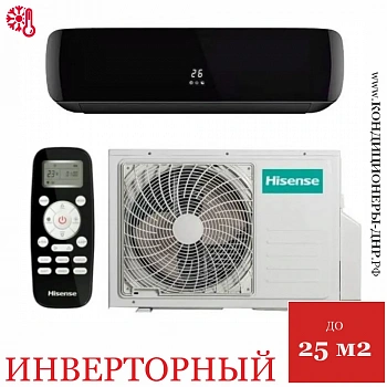 Кондиционер Hisense AS-10UW4RVETG01G(B)/AS-10UW4RVETG01W(B) Black Crystal Super DC Inverter Wi-Fi в Волновахе