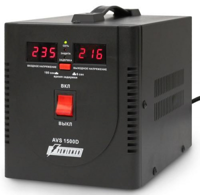 Стабилизатор напряжения PowerMan AVS 1500D Black в Волновахе